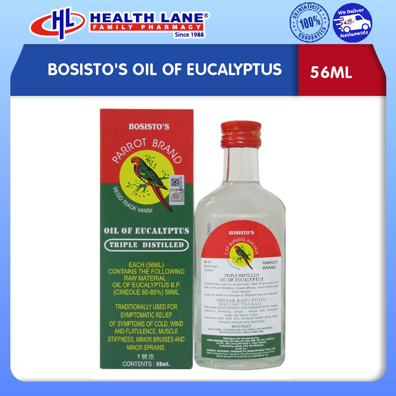 BOSISTO'S MINYAK OF EUCALYPTUS 56ML